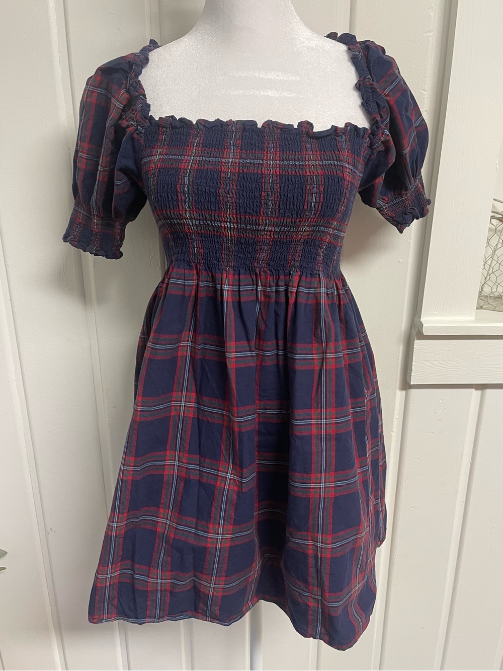 Hill House Plaid Nap Dress - Picture 1 of 6